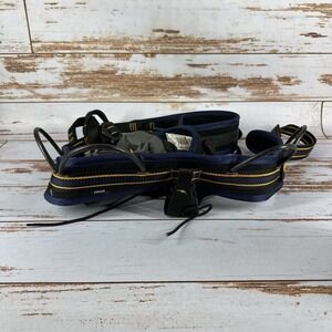 Misty Mountain Cirque Rock Climbing Harness Size Large Blue Black Pre-Owned
